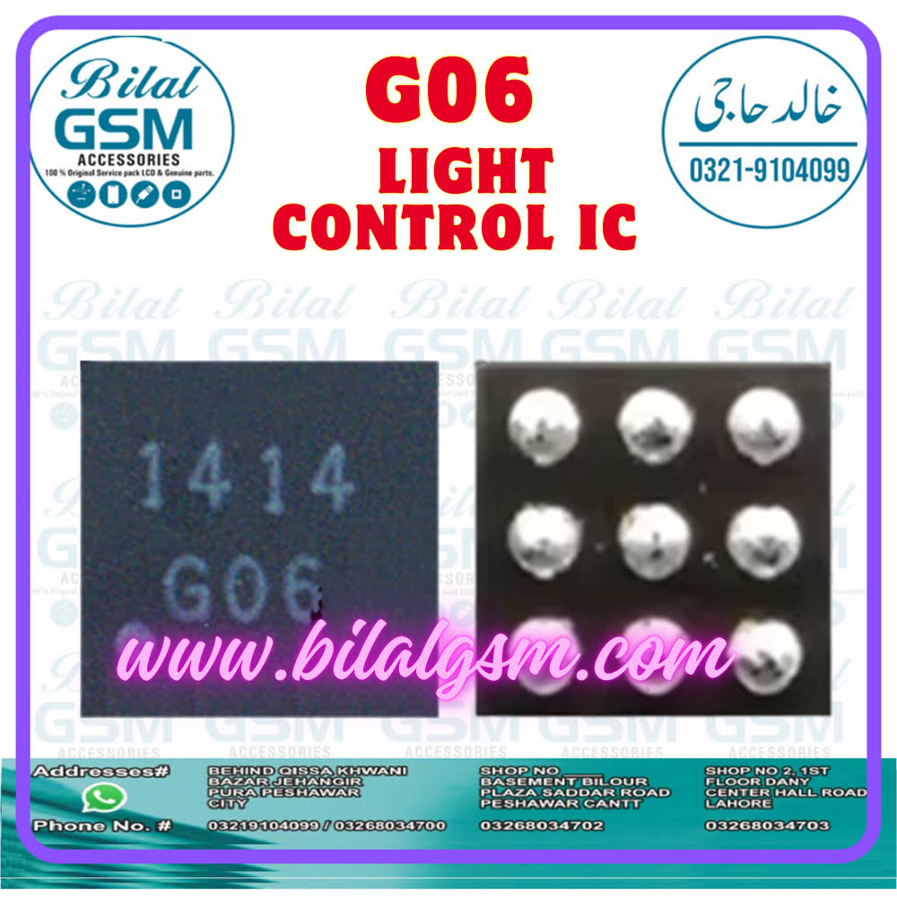 G06 Light Control IC Backlight IC for Redmi Note 3, Note 2, Note 4 – 9 Pins -