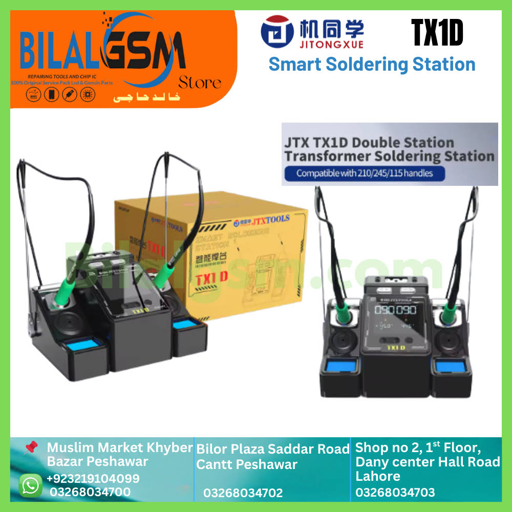 JTX TX1D Smart Dual-Station Soldering Rework Station SOLDERING ACCESSORIES & TWEEZER