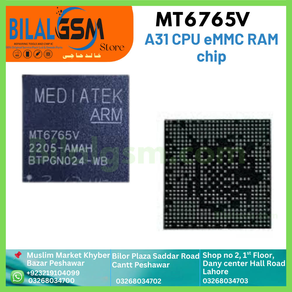 MT6765V A31 CPU with eMMC & RAM for Mobile Repair Emmc & RAM CHIP