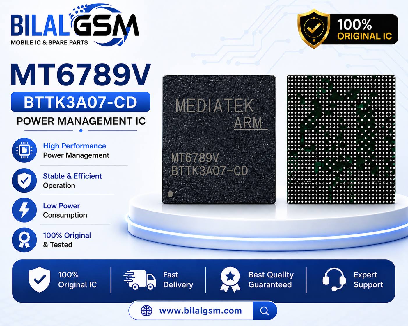 MT6789V-CD CPU IC (MediaTek Helio G99) – Original Processor Chip for Mobile Phone Repair
