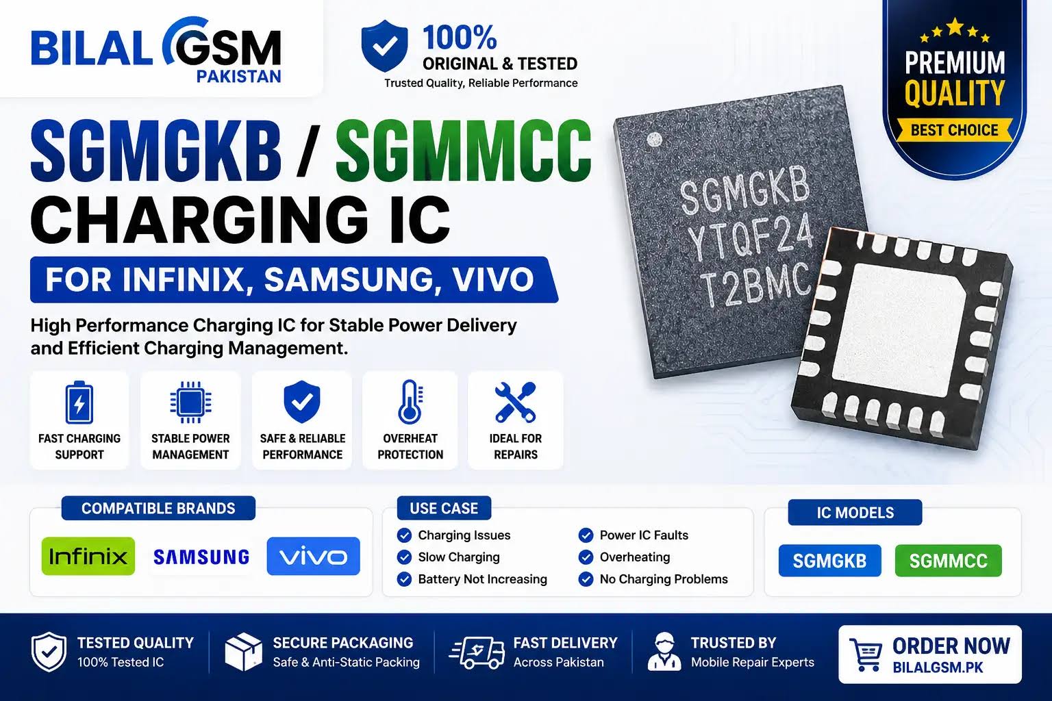 SGMGKB / SGMMCC Charging IC for Infinix, Samsung, Vivo –