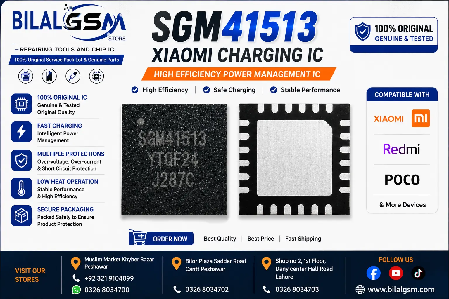 Original SGM41513 Charging Power Management IC for Samsung Vivo Redmi Huawei