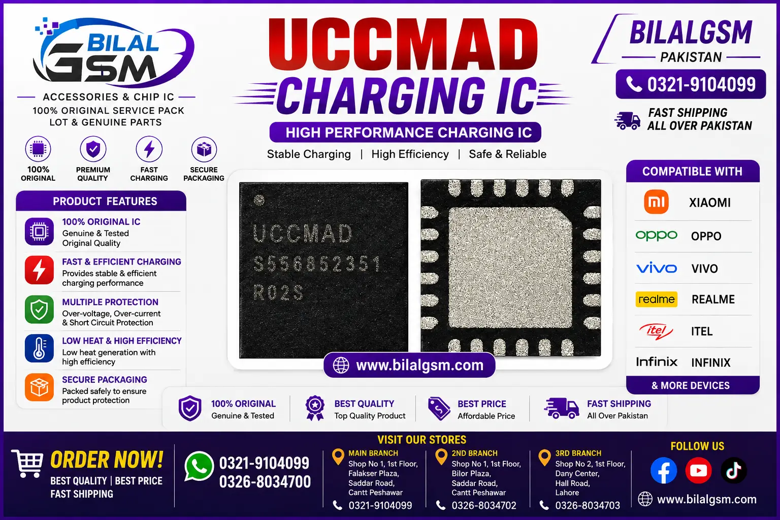 UCCMAD Charging IC for Samsung A05/A055 –