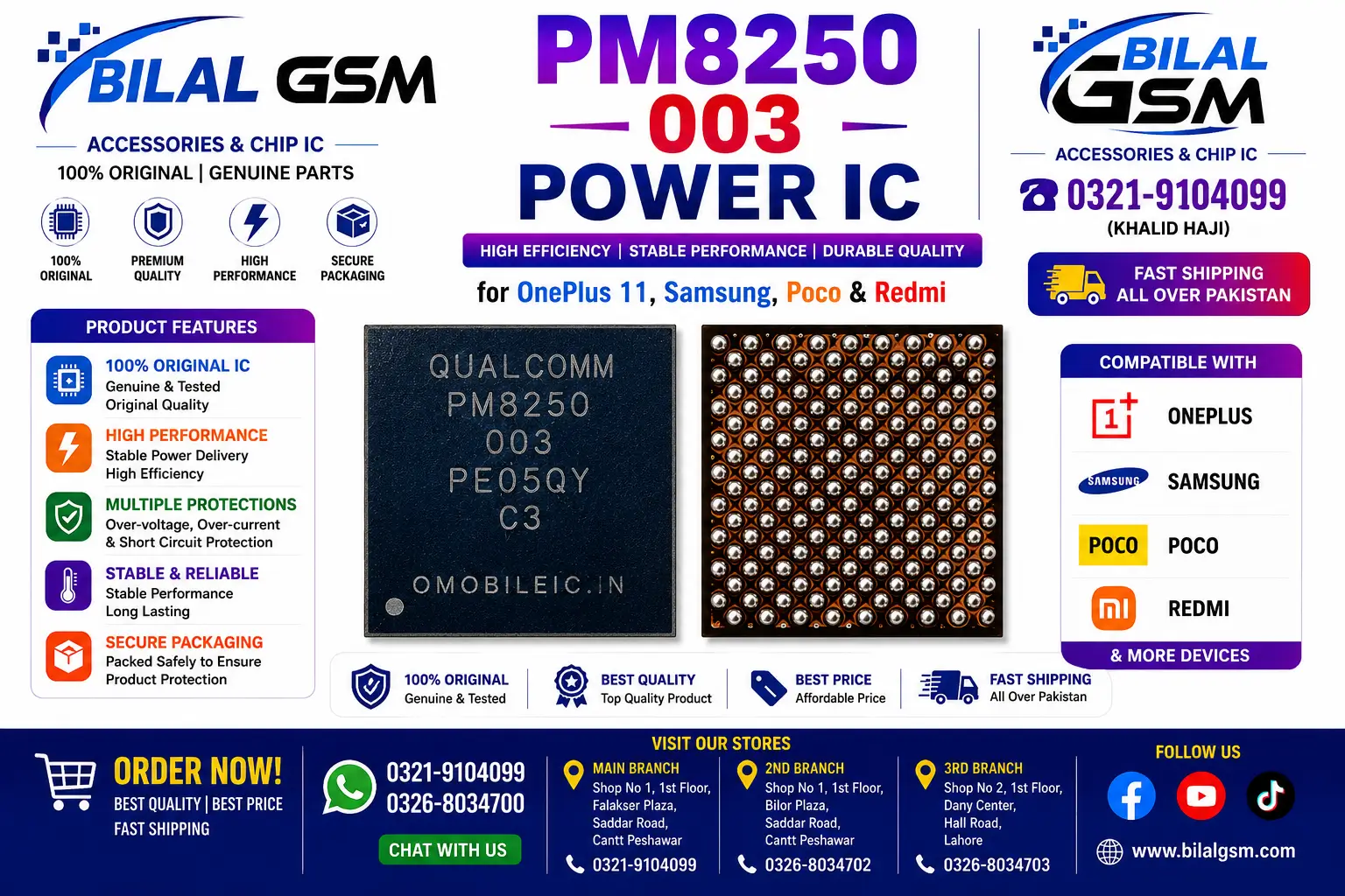 PM8250 003 Power IC for Samsung S20, S20+, S20 Ultra –