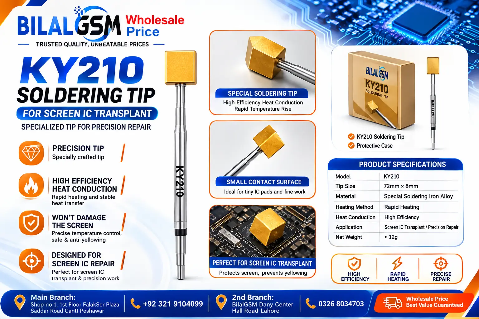 Keguan KG KY210 Soldering Tips for Mobile Phone Repair