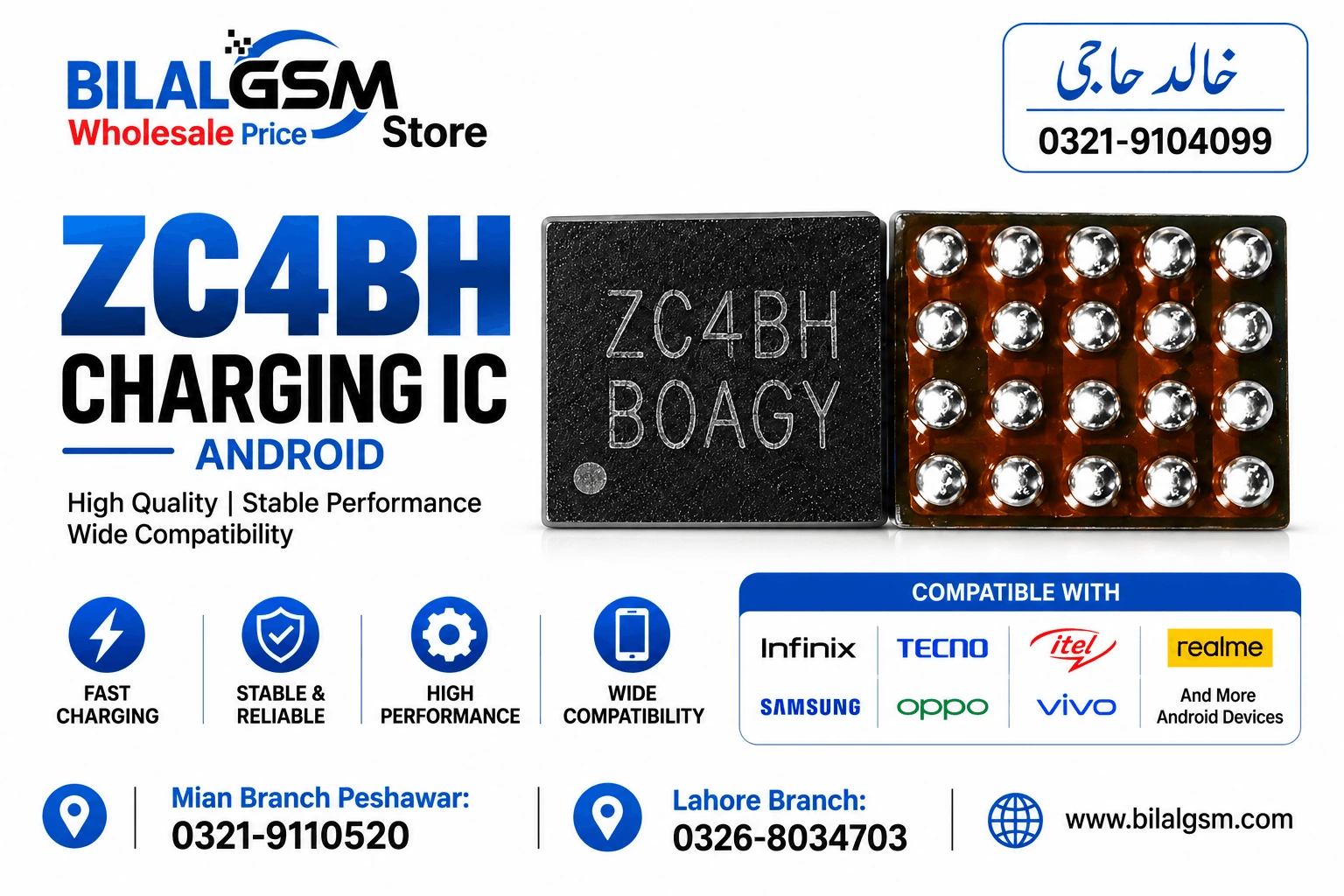 ZC4BH Charging IC for Android Phones