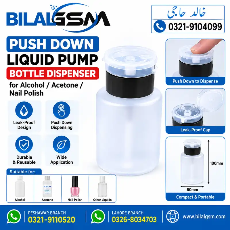 Push Down Liquid Pump Leak Proof Bottle Dispenser for Mobile Repair