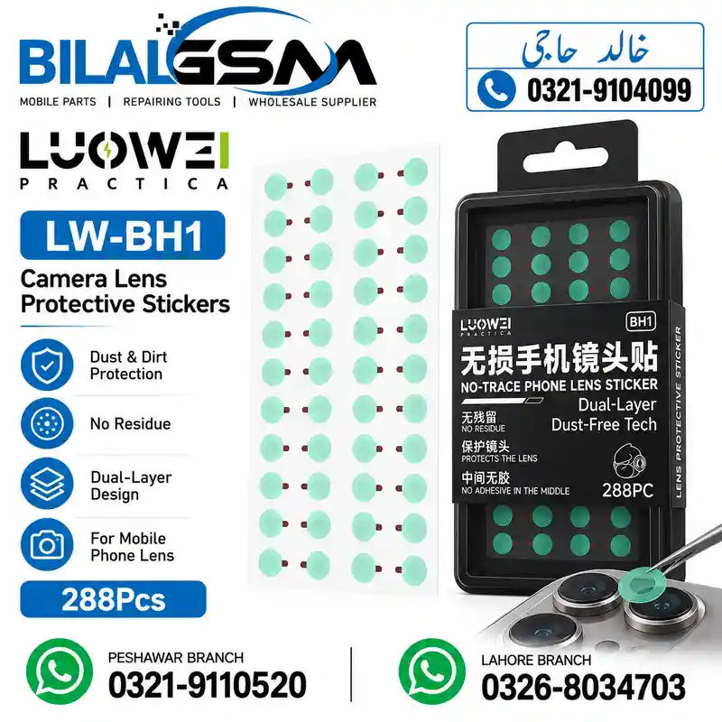 Luowei LW-BH1 Camera Lens Dust Protective Stickers 288Pcs