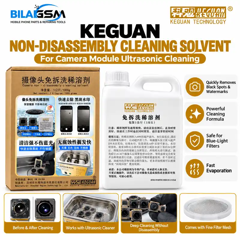 KEGUAN Camera Non-Disassembly Cleaning Solvent for Phone Camera Black Spot Removal