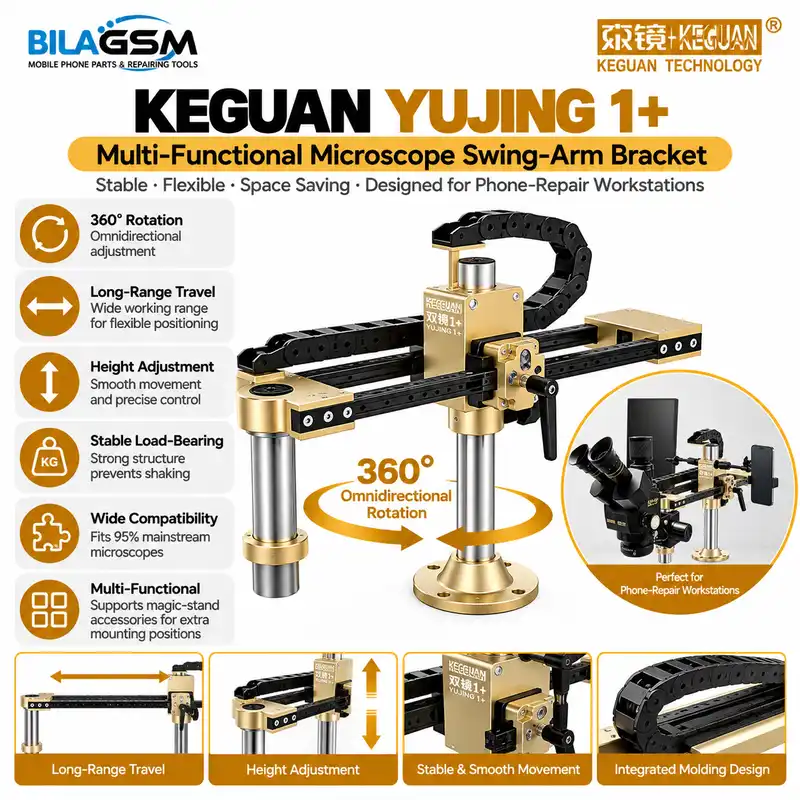 KEGUAN Yujing 1+ Multifunctional Microscope Swing Arm Bracket 360°