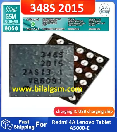 Xiaomi 348S 2015 Redmi 4A charging IC Lenovo Tablet Charging Power IC