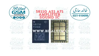 SAMSUNG 58110 a51 a71 amlifier sound ic AUDIO RINGER CODIC IC