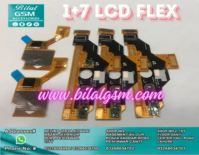 1+7 White, Black, Green Screen Flex Repair at in BilalGSM, Pakistan Lcd Replacement Flex