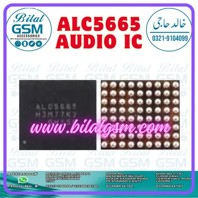 ALC5665 Audio IC for Samsung C5 pro in Pakistan AUDIO RINGER CODIC IC