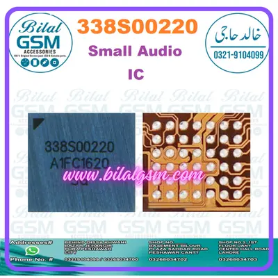 Apple 338S00220 7/7 Plus Small Audio IC - Repair, Replacement, and Symptoms Guide AUDIO RINGER CODIC IC