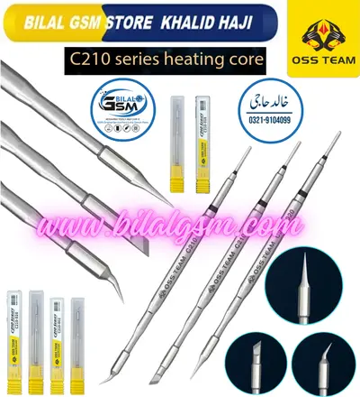 OSS C210 Soldering Iron Tips - Compatible with OSS T210, Xsoldering T210, Sugon T26 Stations -