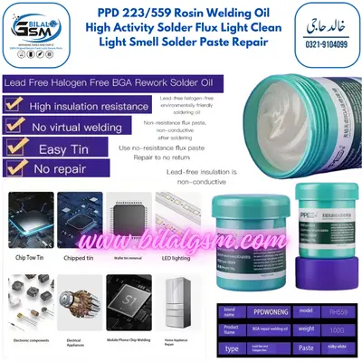 PPD RH559 Rosin Flux Paste 100g for Mobile Phone & PCB Repair –