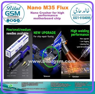M35 Mechanic Nano Flux Solder Paste for PCB, CPU, LED & Mobile Repair