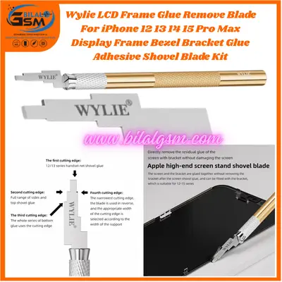 WYLIE wl-bgm LCD Frame Adhesive Remove Blade for iPhone Precision iPhone Screen Adhesive Removal Tool Blade and cpu tool