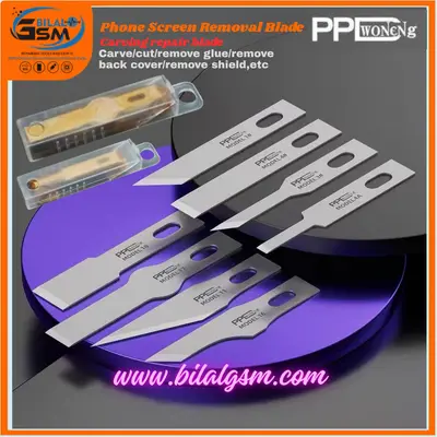 PPD BSD-4 Carving Blade 10Pcs – Steel PCB Glue Removal & Mobile Repair Tool Blade and cpu tool