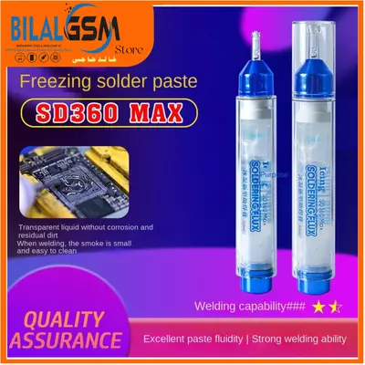Mechanic SD360 Max Icing Solder Oil Flux SD 10CC – Transparent No-Clean Flux for Mobile PCB Repair BGA SOLDERING FLUCKS AND BGA PASTE