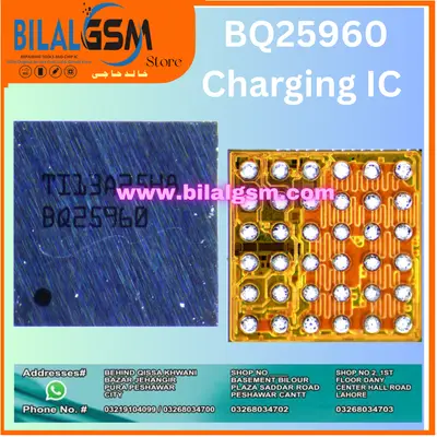 BQ25960 Charging IC 25960 IC for Redmi 13, Note 13 4G, Poco M3, Motorola Mobile PCB Repair Charging Power IC