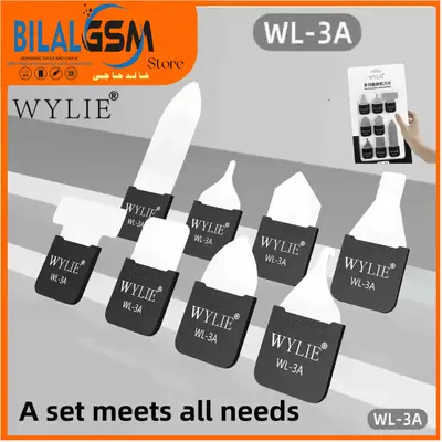 Wylie WL-3A 8-in-1 Phone Repair Tool Kit – Battery, LCD, Back Cover & Glass Removal Blades Blade and cpu tool