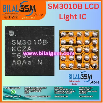 SM3010B LCD Light IC for Mi 10 Lite 5G, Poco F2 Pro, F3, Redmi Note 10, 11, 12 Pro BACK LIGHT DISPLAY LIGHT AND COIL IC