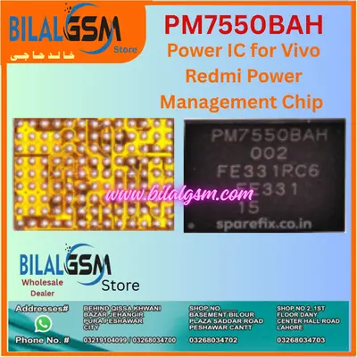 PM7550BAH Power IC for Vivo V30 5G / V40 / Poco F6 / Redmi Turbo 3 – Original Power Management Chip BilalGSM Charging Power IC