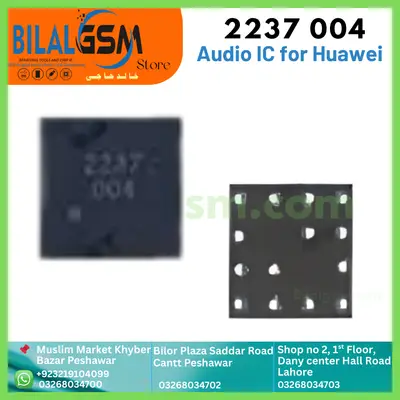2237 004 Audio IC for Huawei Enjoy 30 Plus, Infinix, Tecno AUDIO RINGER CODIC IC