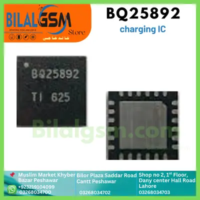 BQ25892 100% Original Charging IC for Huawei, Tecno, Infinix, Oppo, Vivo, Redmi -