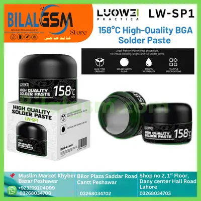 LW-SP1 158° HIGH QUALITY SOLDER PASTE BGA SOLDERING FLUCKS AND BGA PASTE