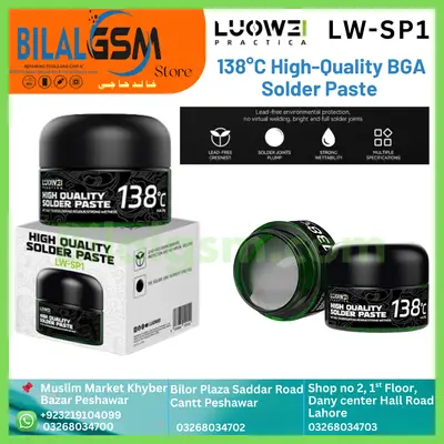 LW-SP1 138° HIGH QUALITY SOLDER PASTE BGA SOLDERING FLUCKS AND BGA PASTE
