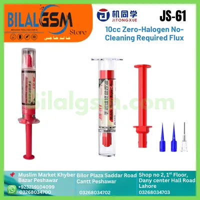 JTX JS-61 Zero Halogen No Clean Flux 10cc BGA SOLDERING FLUCKS AND BGA PASTE